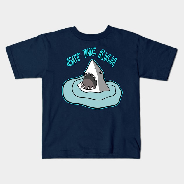 EAT THE RICH Kids T-Shirt by roxiqt